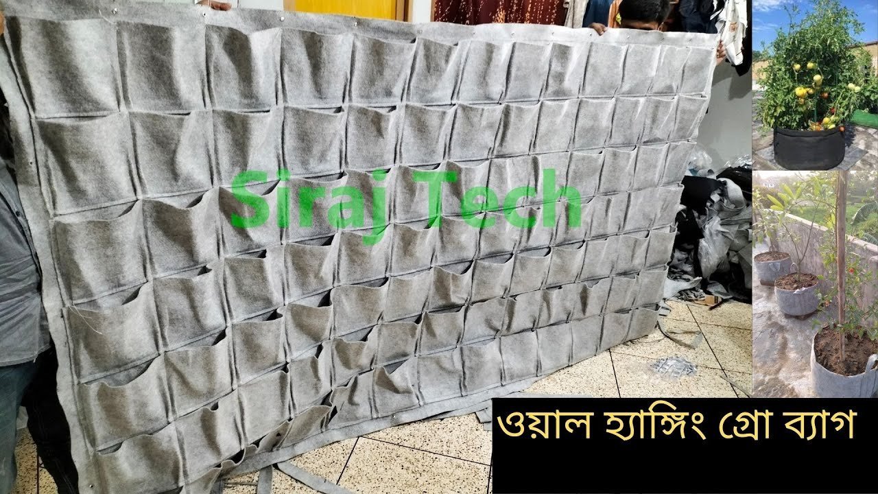 Wall mounted grow bag – Wall Hanging Planting Bags