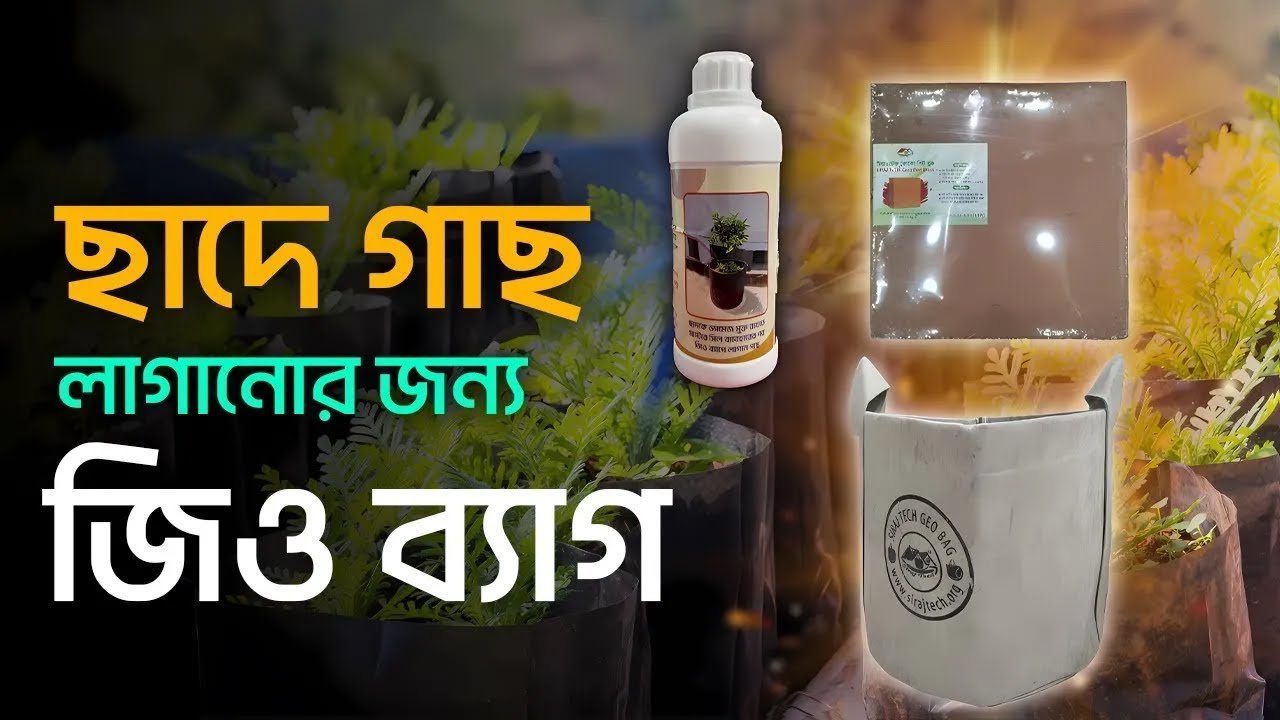 High Quality Geo Grow Bag for Rooftop Planting – ছাদে গাছ লাগানোর জন্য উন্নত মানের জিও গ্রো ব্যাগ।