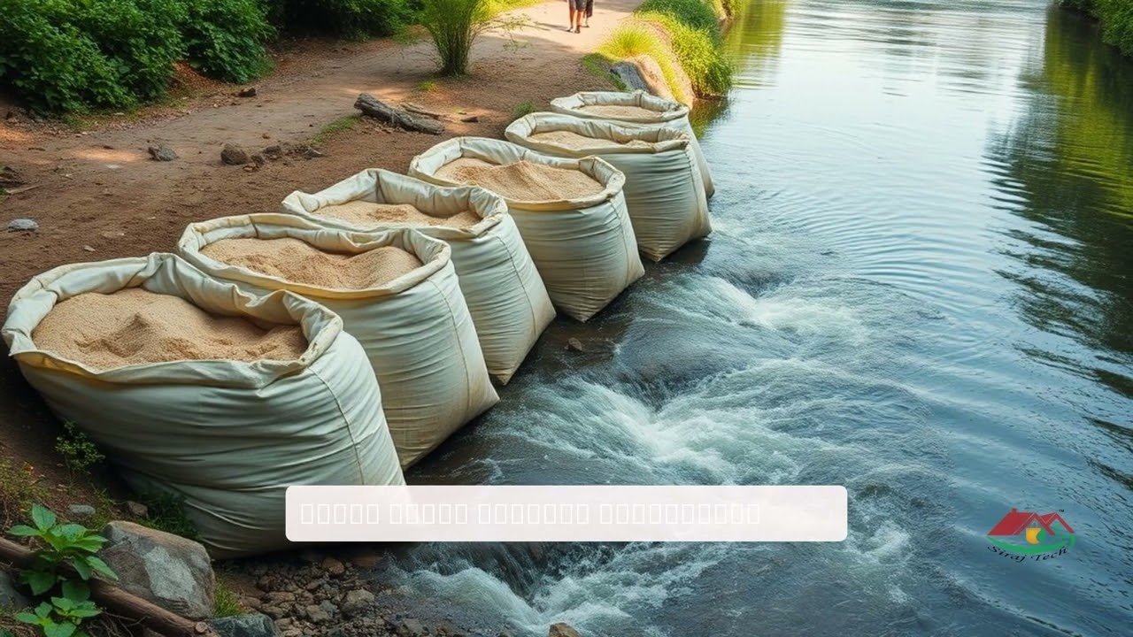 Geobags for River and Pond Erosion – জিও ব্যাগ নদী ও পুকুরের ভাঙনের সমাধান