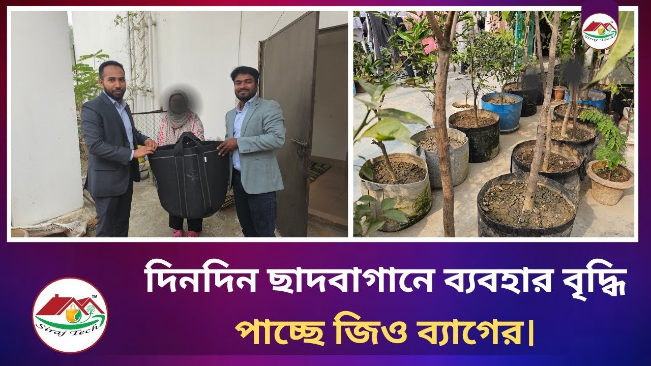 Use of Geo Bags in Rooftop Gardening – আধুনিক বাগান সমাধান