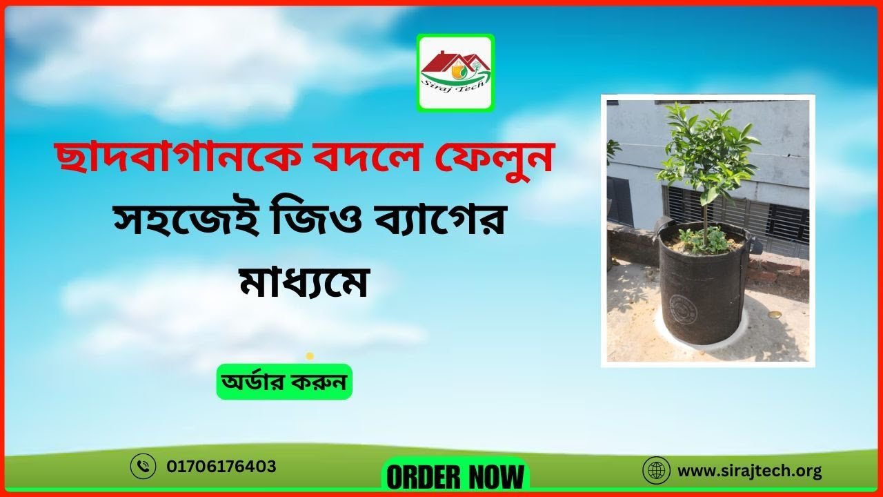 Rooftop Gardening with Geo Bag – জিও ব্যাগে ছাদ বাগান