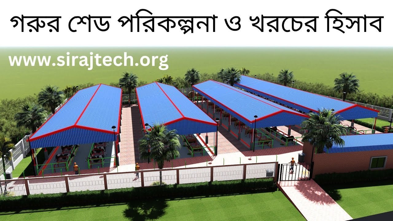 Modern Dairy Farm Planning | ৮২ শতাংশ জায়গায় সেরা গরুর শেড ডিজাইন ও খামার ব্যবস্থাপনা