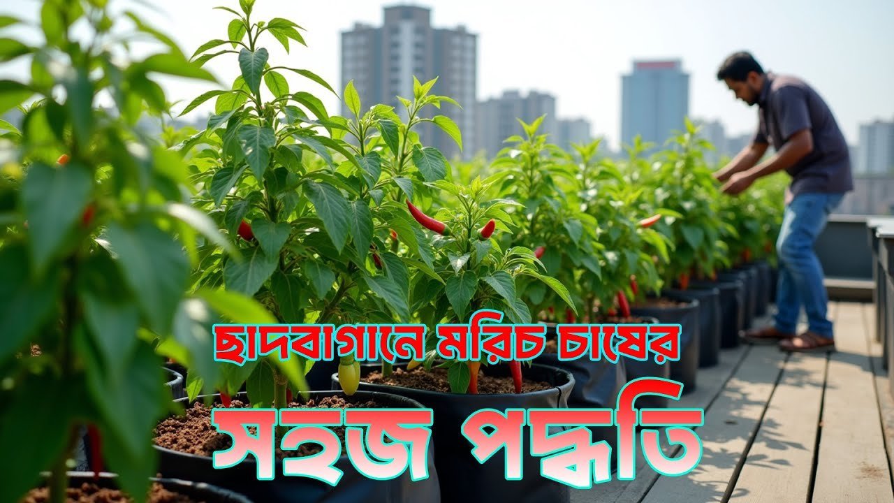 ✅ ছাদবাগানে মরিচ চাষের সহজ পদ্ধতি | Rooftop Chili Farming Tips 🌶️🏡