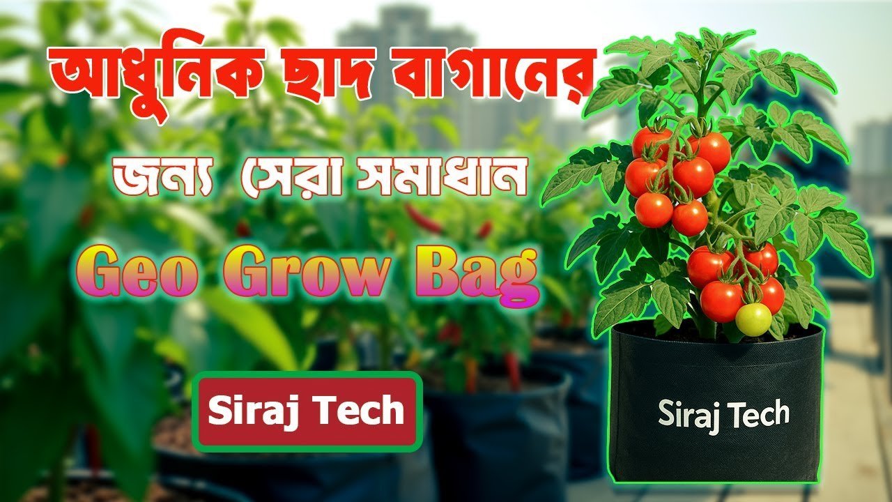 আধুনিক ছাদ বাগানের জন্য সেরা সমাধান – Geo Grow Bag 🌿