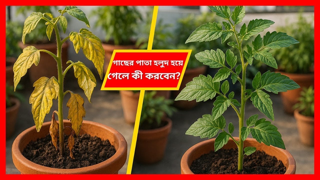 গাছের পাতা হলুদ হয়ে গেলে কী করবেন? সহজ সমাধান জানুন!