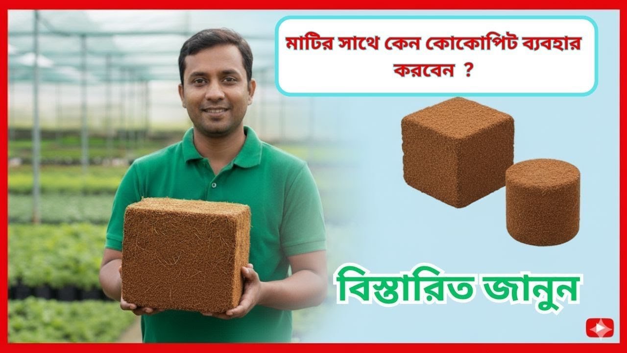 মাটির সাথে কেন কোকোপিট ব্যবহার করবেন? | Cocopeat Benefits in Gardening