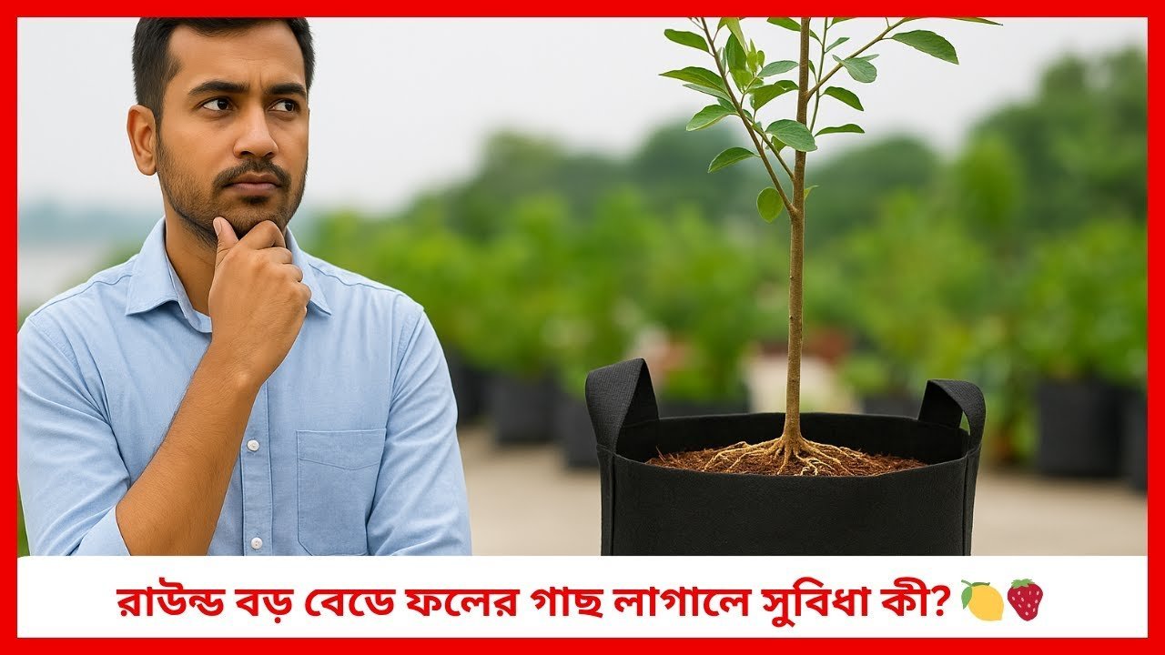 রাউন্ড বড় বেডে ফলের গাছ লাগালে সুবিধা কী? 🍋🍓 | Geo Bed Farming Benefits | Siraj Tech