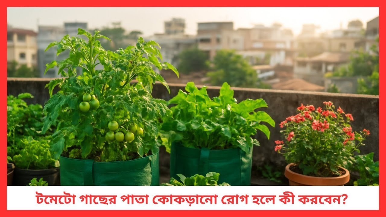 টমেটো গাছের পাতা কোকড়ানো রোগ হলে কী করবেন? 🍅😟 | Siraj Tech Gardening Tips